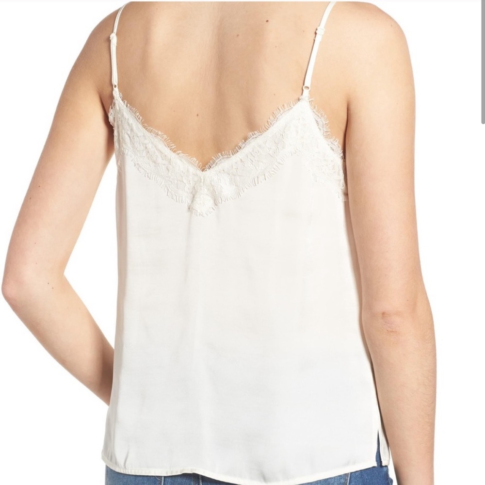 NWT Nordstrom Lace Trim Satin Camisole - Picture 2 of 7